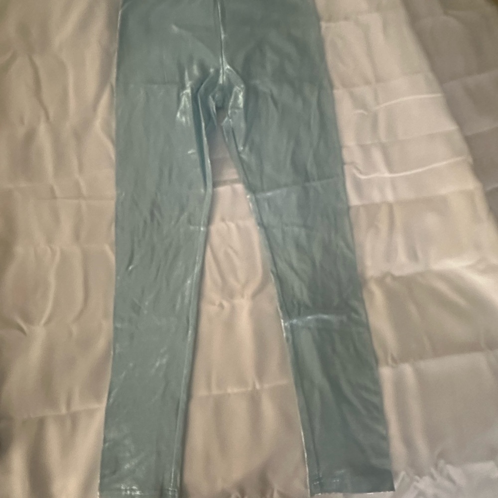 Old Navy Kids Shiny Green Leggings